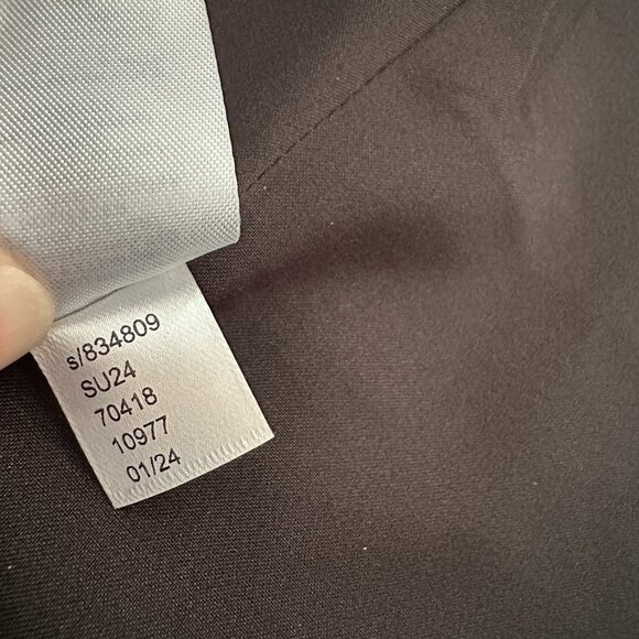 Ann Taylor Black Linen Blend Blazer 4 The Shorter Two Button Jacket - Picture 6 of 6